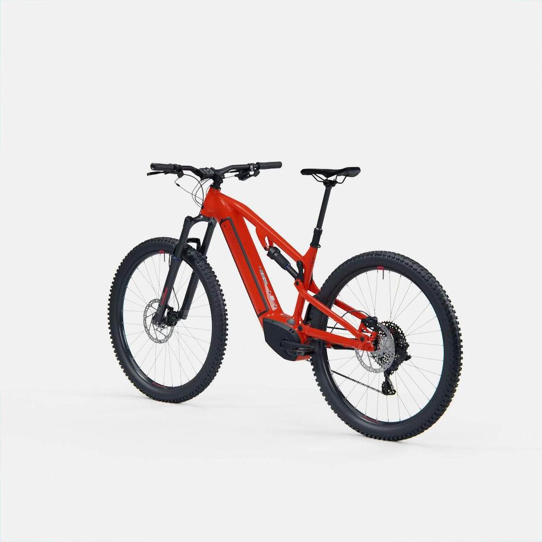 Vélo VTT électrique tout suspendu 29" - E-EXPL 520 S Rouge vif