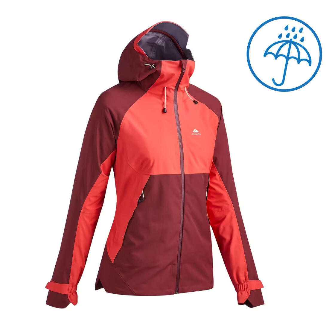 Veste de randonnée montagne imperméable femme, MH500