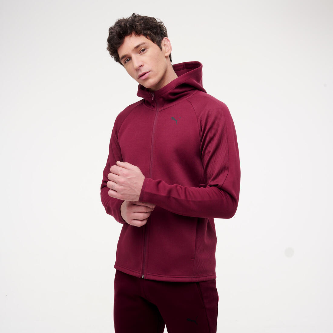 Sweat à capuche zippé active homme