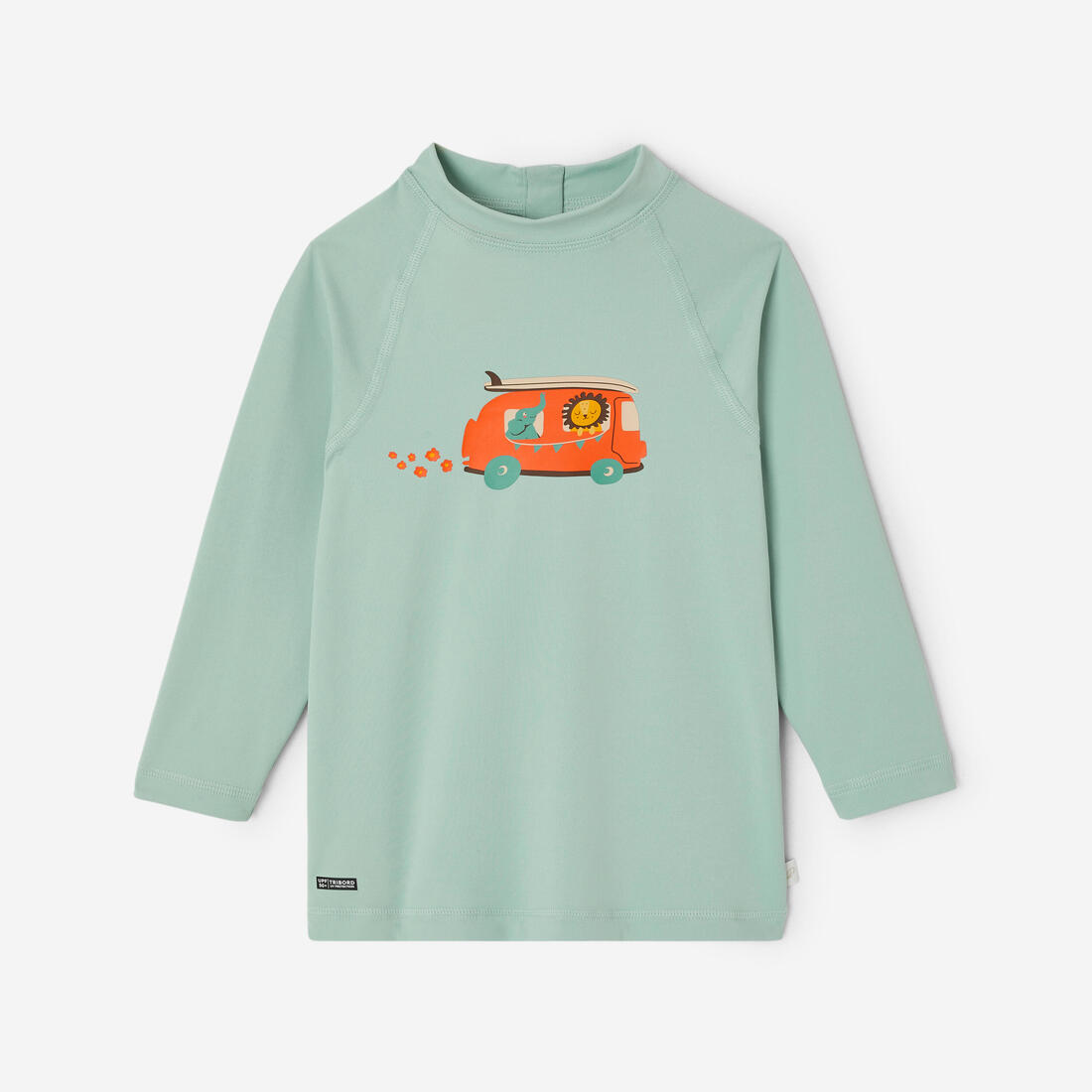 T-shirt anti uv bébé manches longues imprimé savane