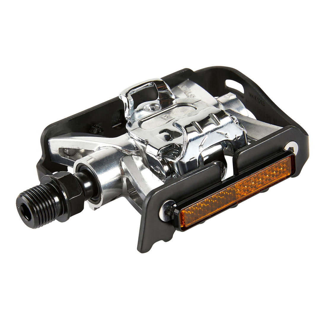 Pédales vtt semi automatiques 500 aluminium noire