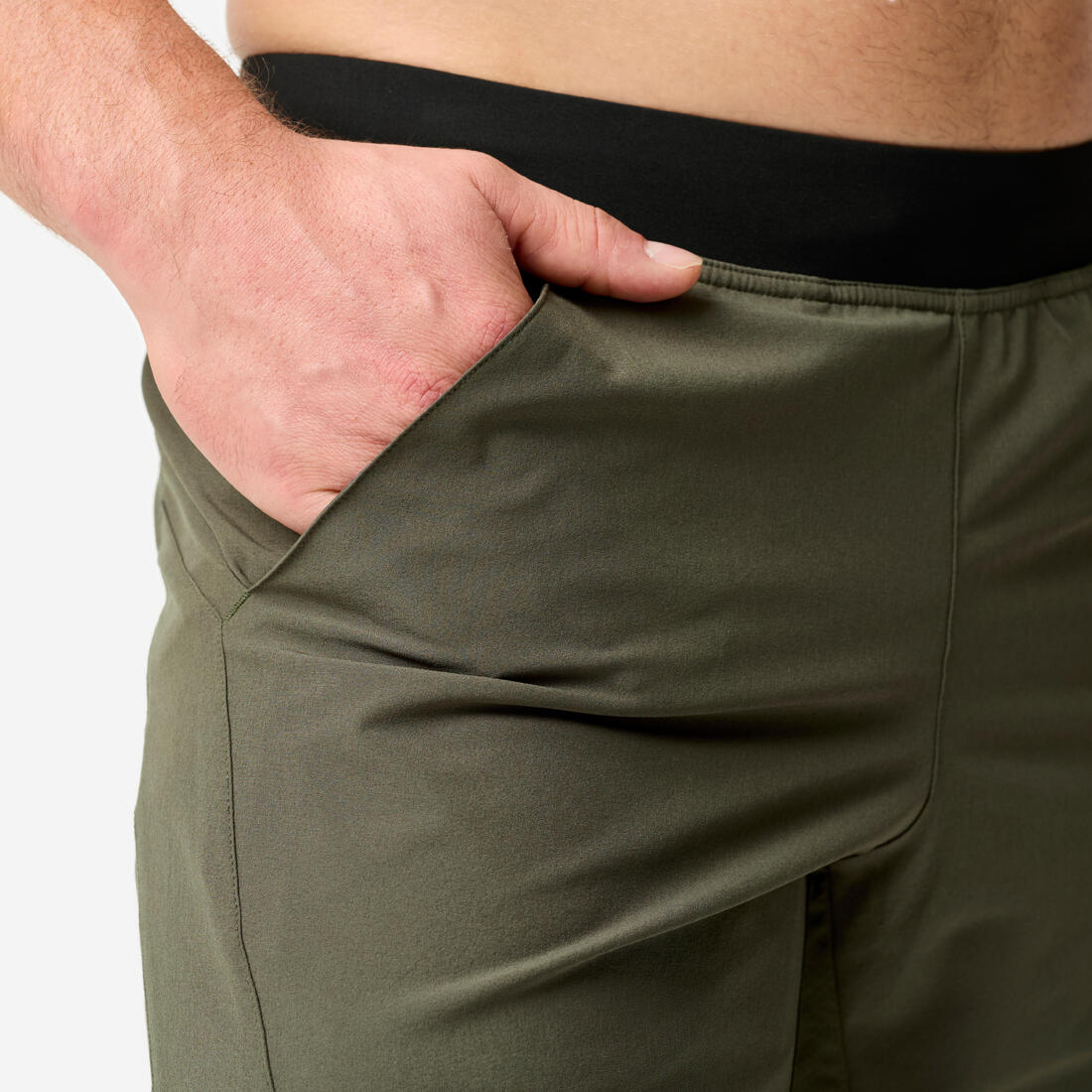 Short de fitness 2 en 1 collection respirant poche zippée homme
