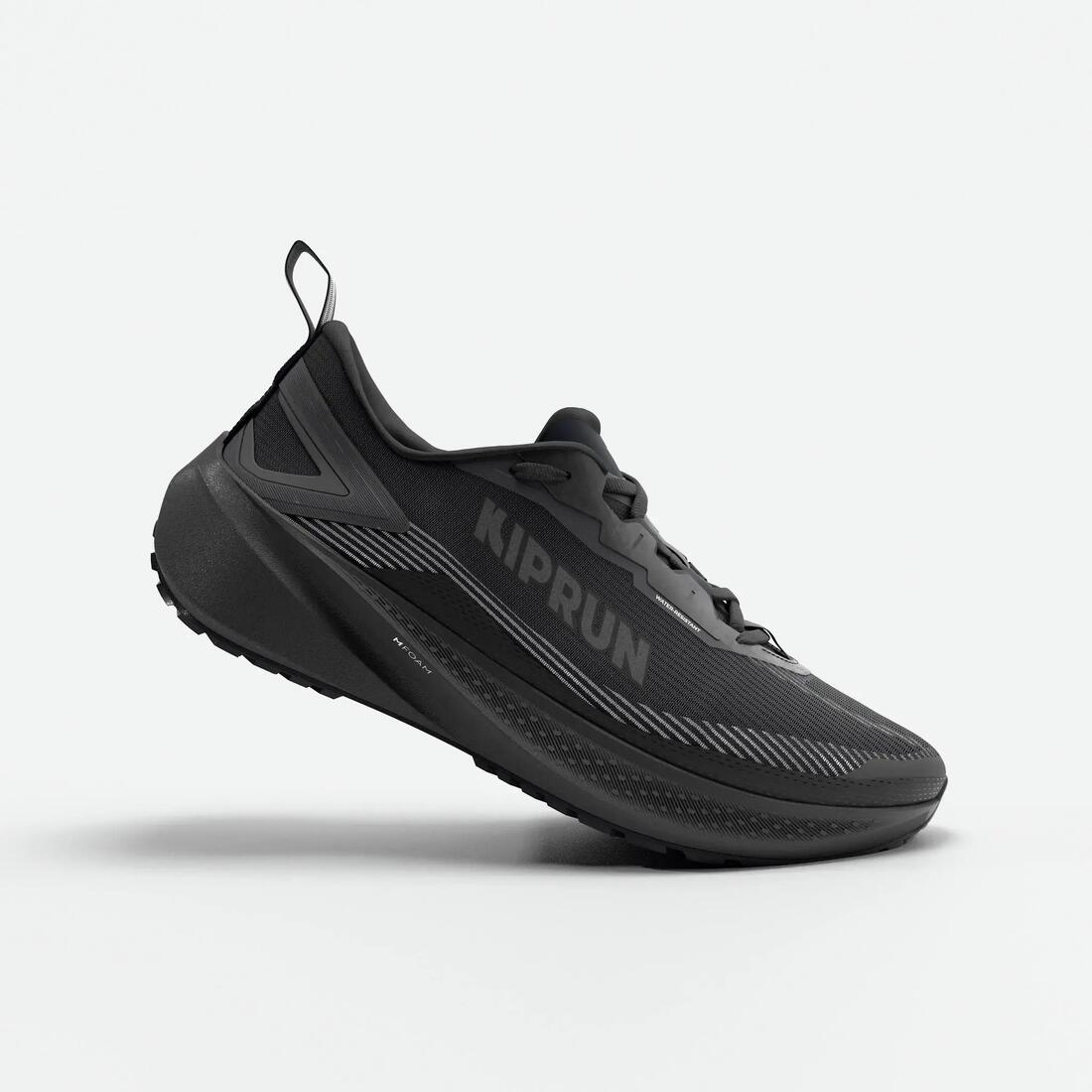 Chaussures running polyvalentes & déperlantes homme, KIPRUN KIPCORE WR, noire