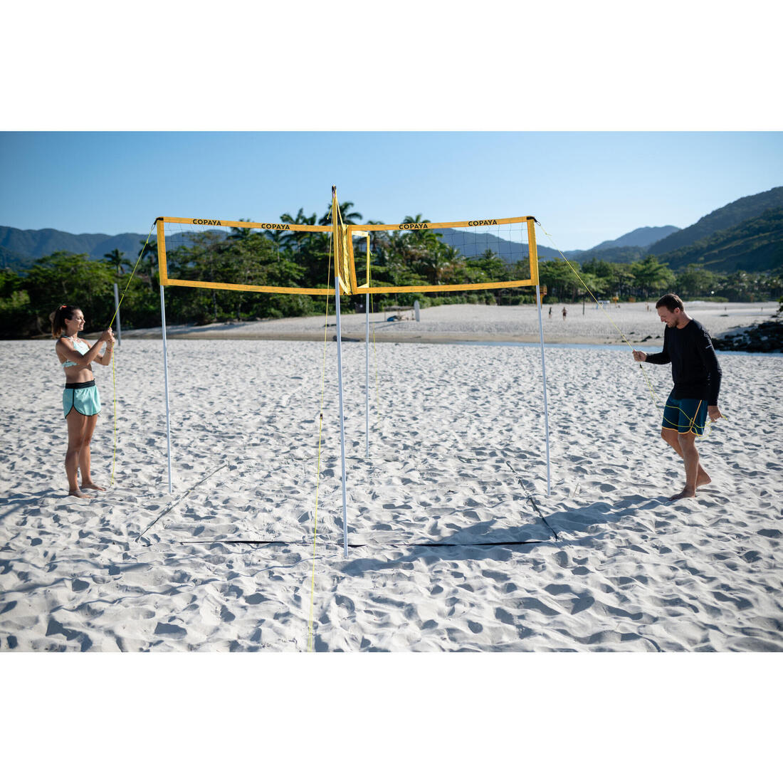 Set (Filet et poteaux) de Beach Volley MULTINET