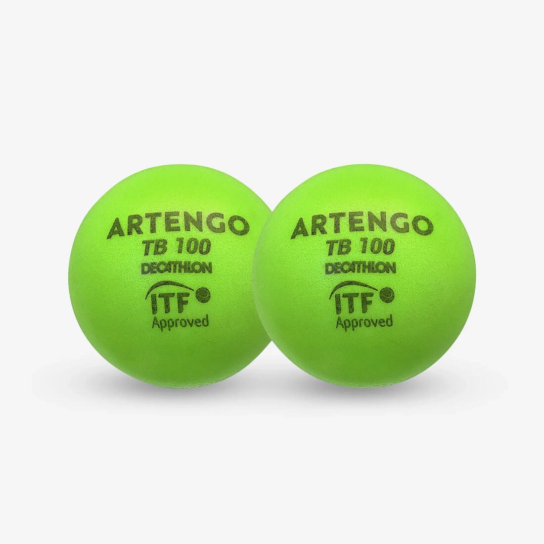 BALLE DE TENNIS EN MOUSSE TB100*2 9cm