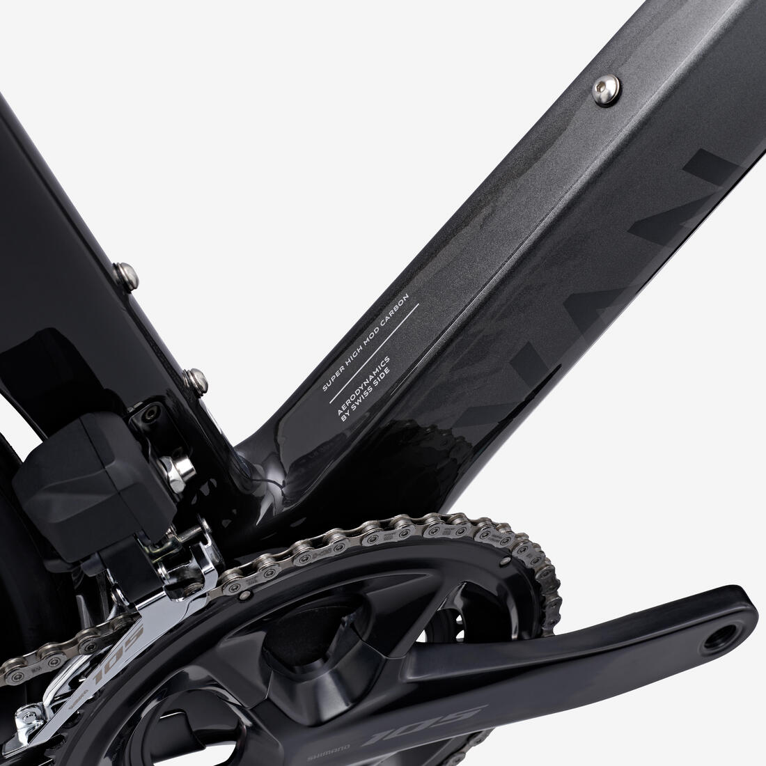 Velo de route Shimano 105 Di2 12V capteur de puissance, RCR-F Pro Gris