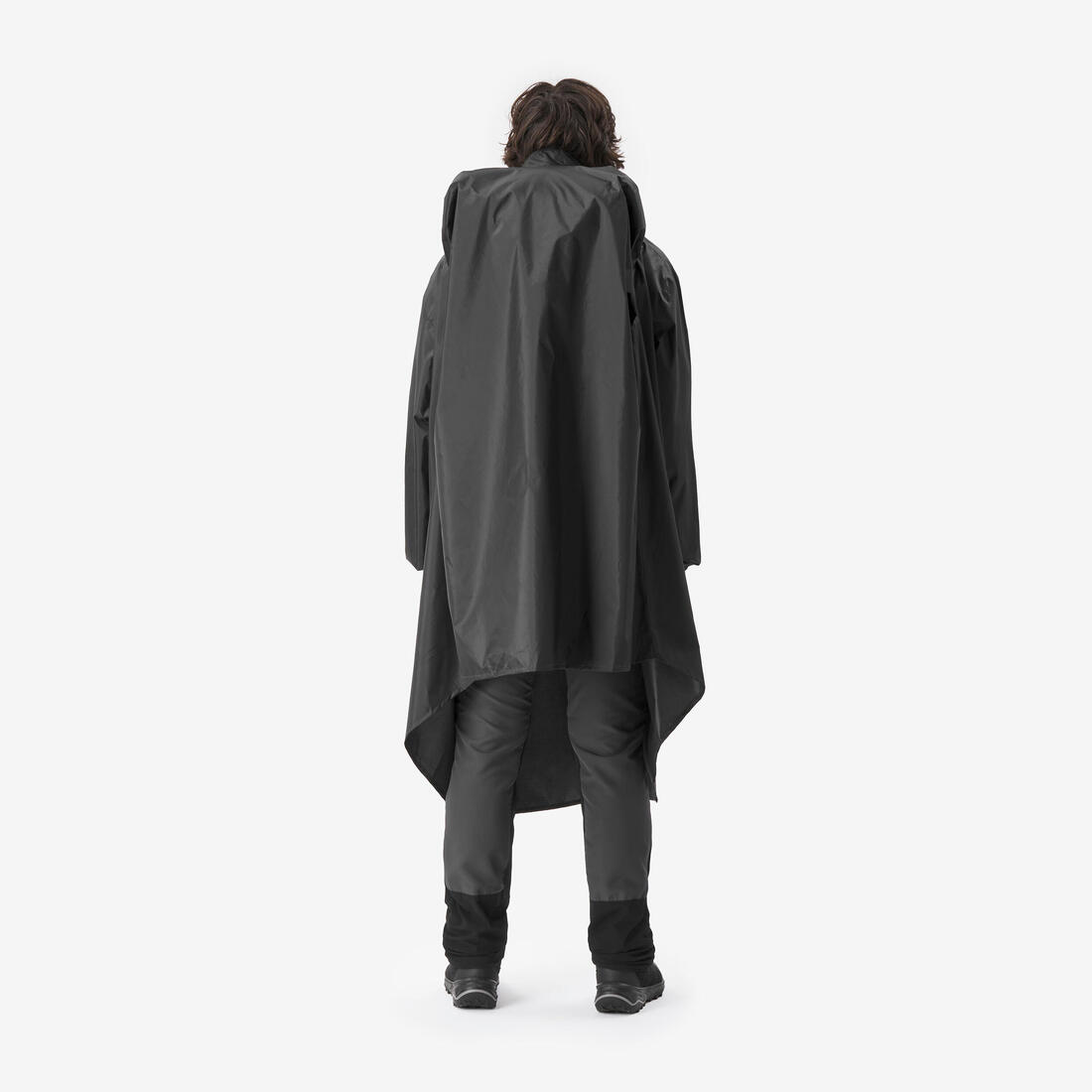 Poncho pluie de randonnée - MT500  - 60L - Noir