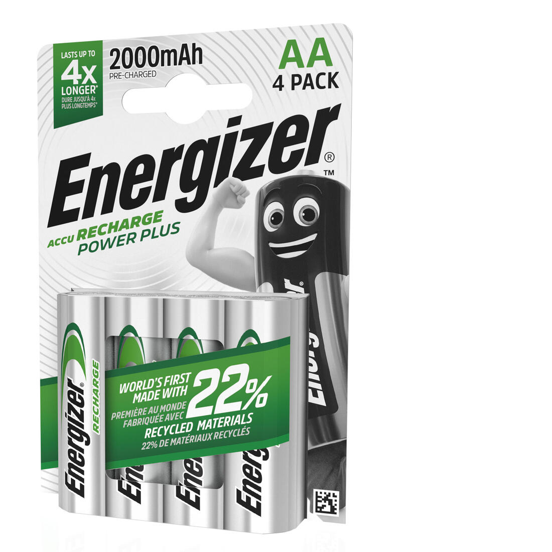 Piles rechargeables Energizer 4 AA/HR6 2000mAh