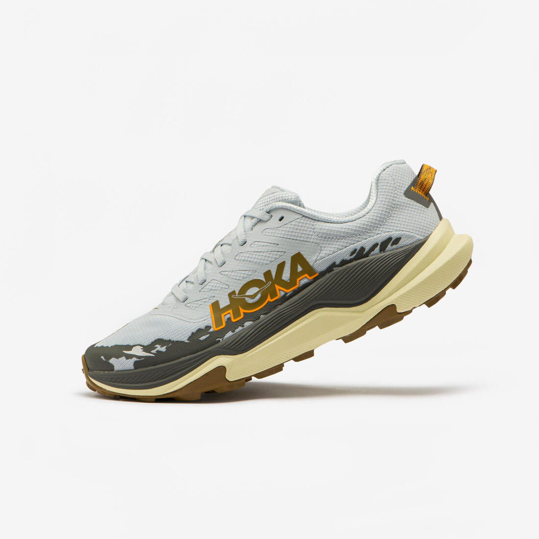 Chaussures de running trail homme, Hoka Torrent 4, bleu et jaune