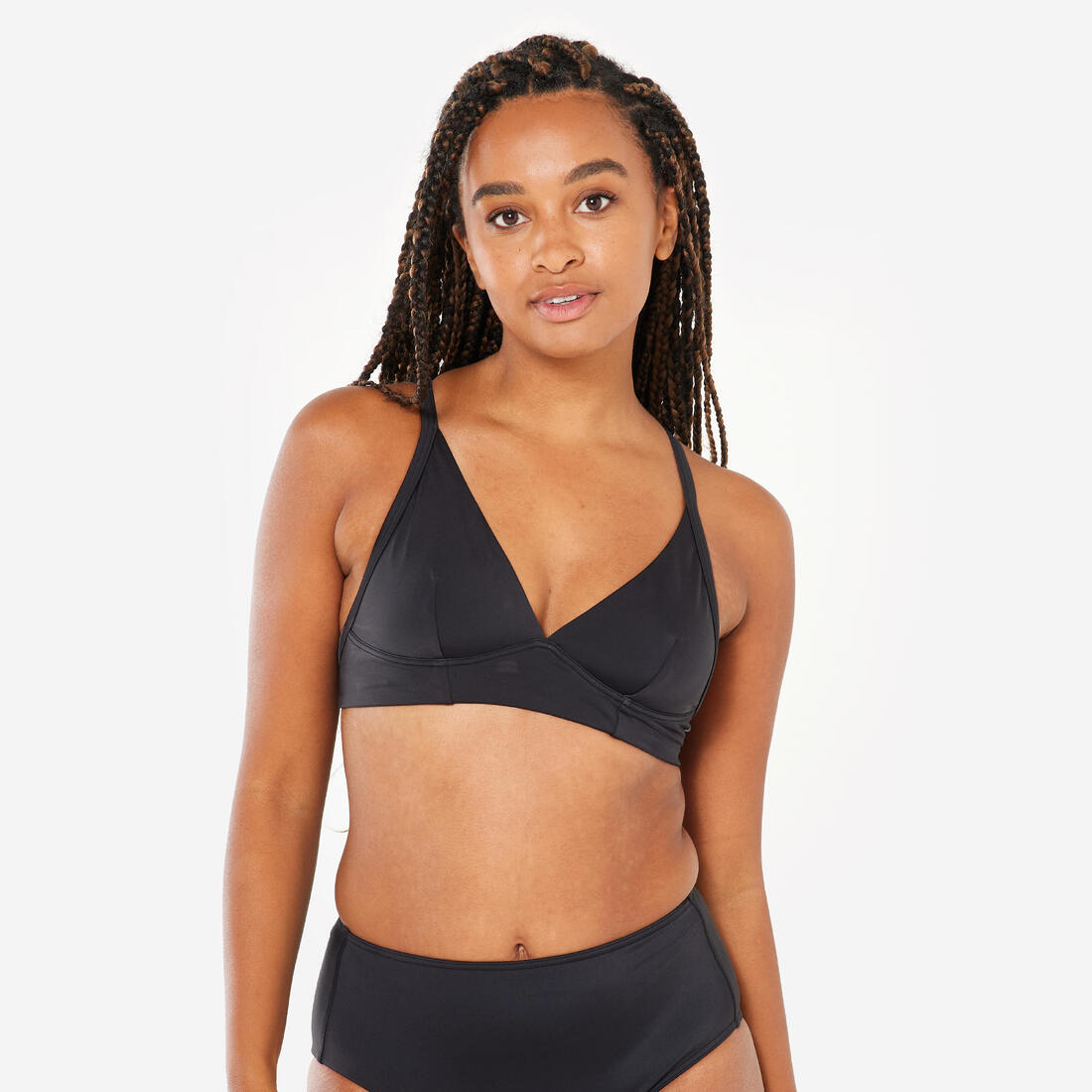 HAUT DE MAILLOT DE BAIN BRASSIÈRE AVEC DOUBLE RÉGLAGE DOS BEA NOIRE