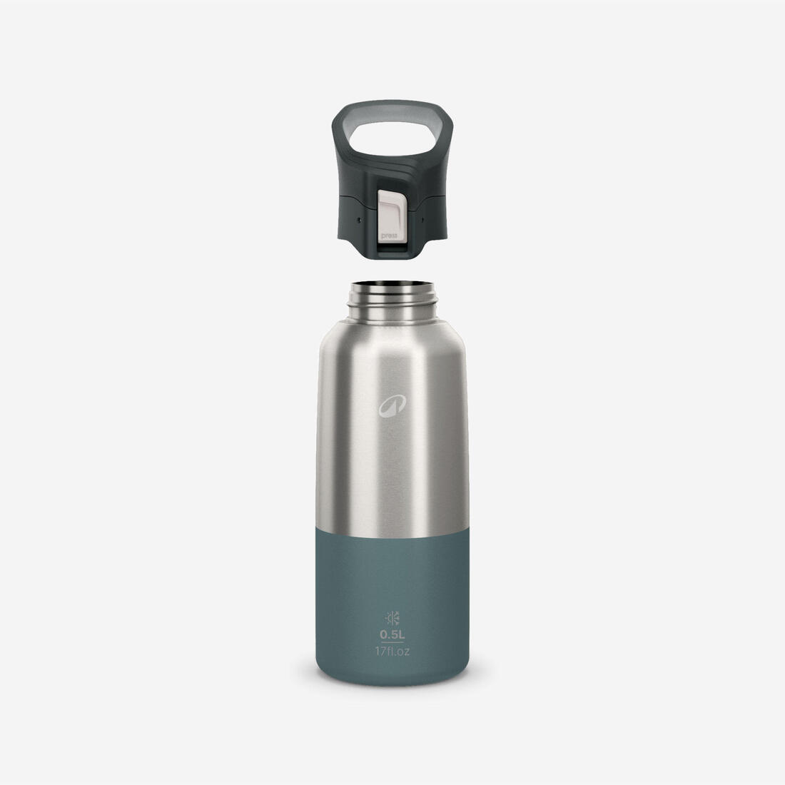 Gourde 900 isotherme inox 0,5L bouchon à ouverture rapide pour la randonnée