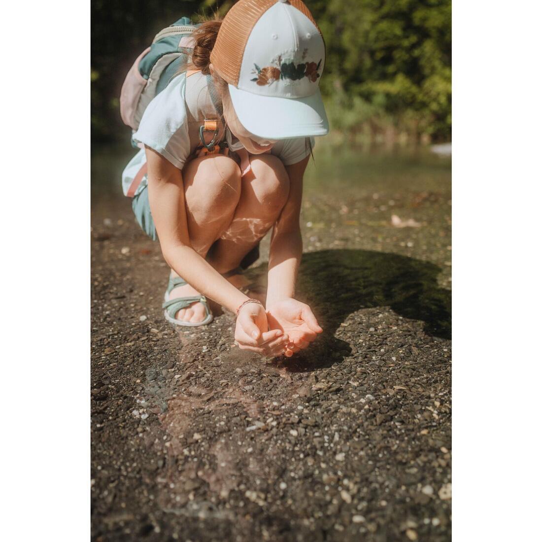 Jupe-short de randonnée enfant 7-15 ans, MH100 verte