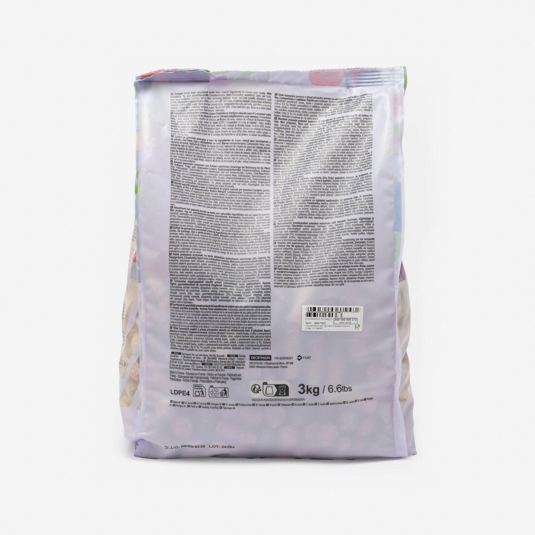 Friandises équitation - FOUGATREAT NATURELLE 3 kg fraise figue pissenlit-luzerne