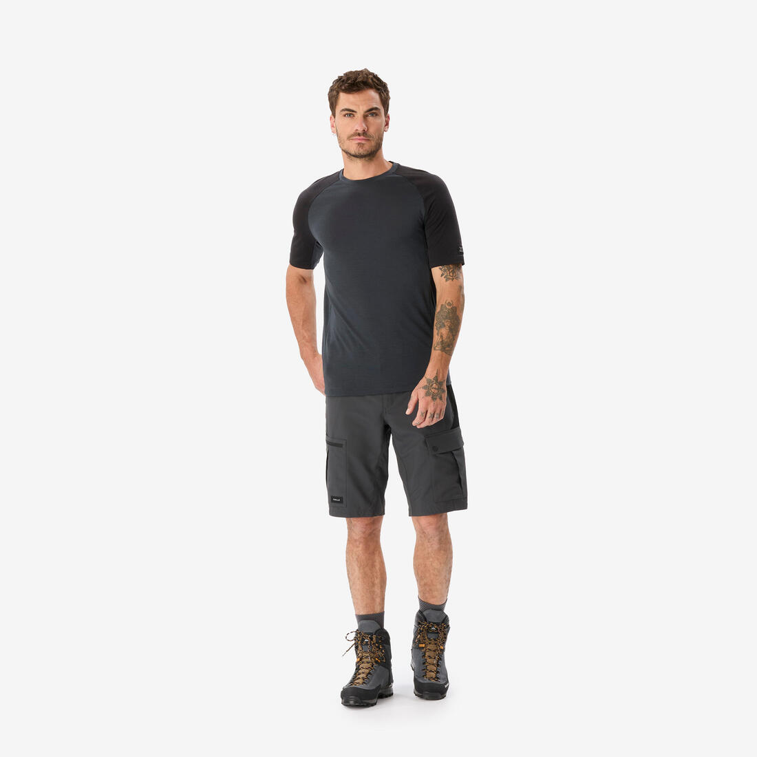 T-shirt manches courtes en laine mérinos homme, Merino Resist