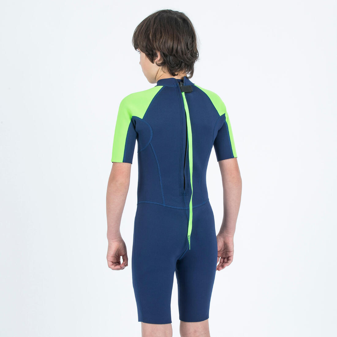 Combinaison shorty surf caoutchouc naturel Yulex 1,5mm enfant, 100