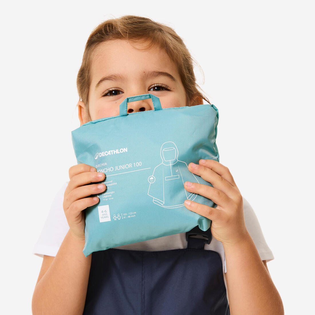 Poncho de randonnée imperméable enfant, MH100 kid