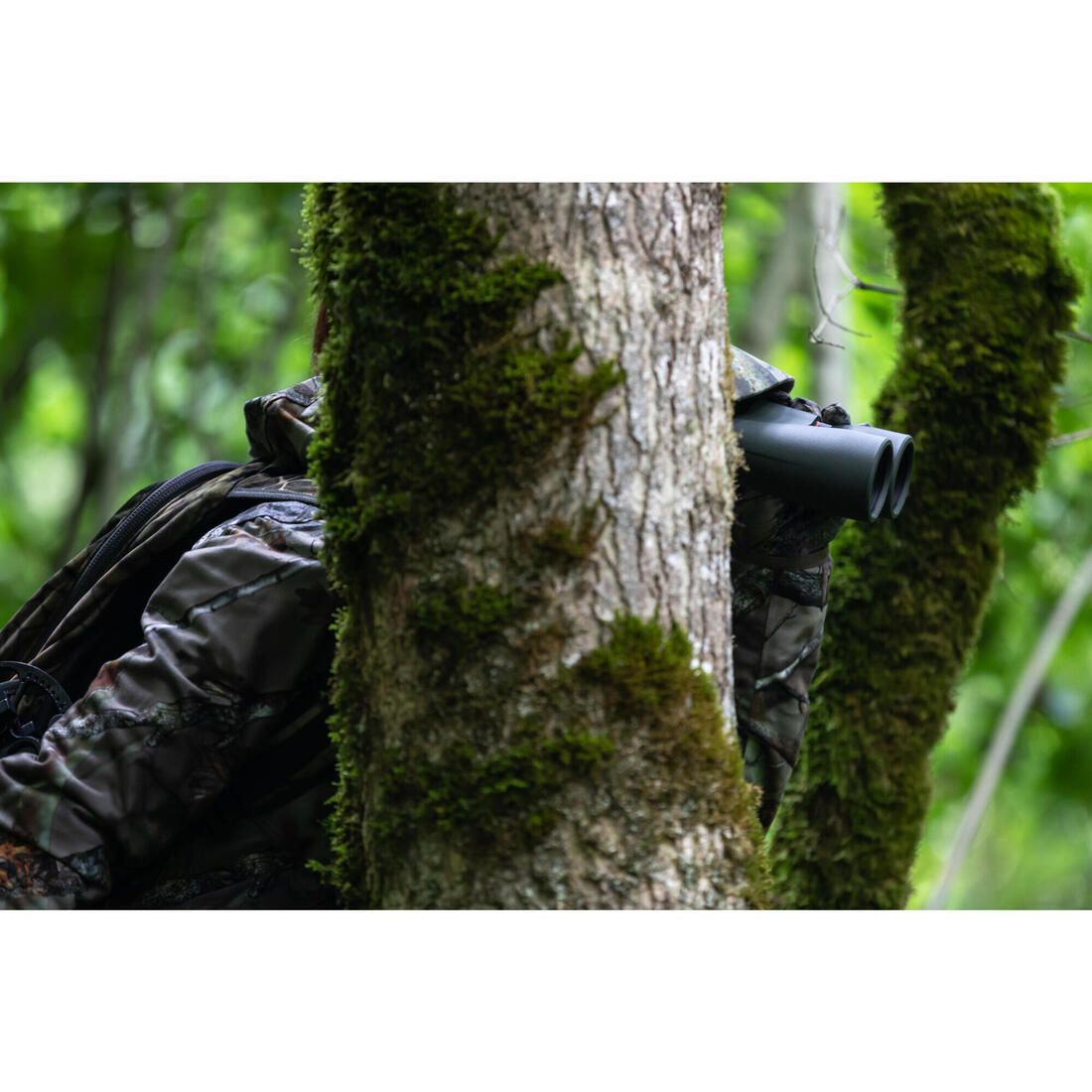 Jumelles chasse kaki étanches 500 10x50