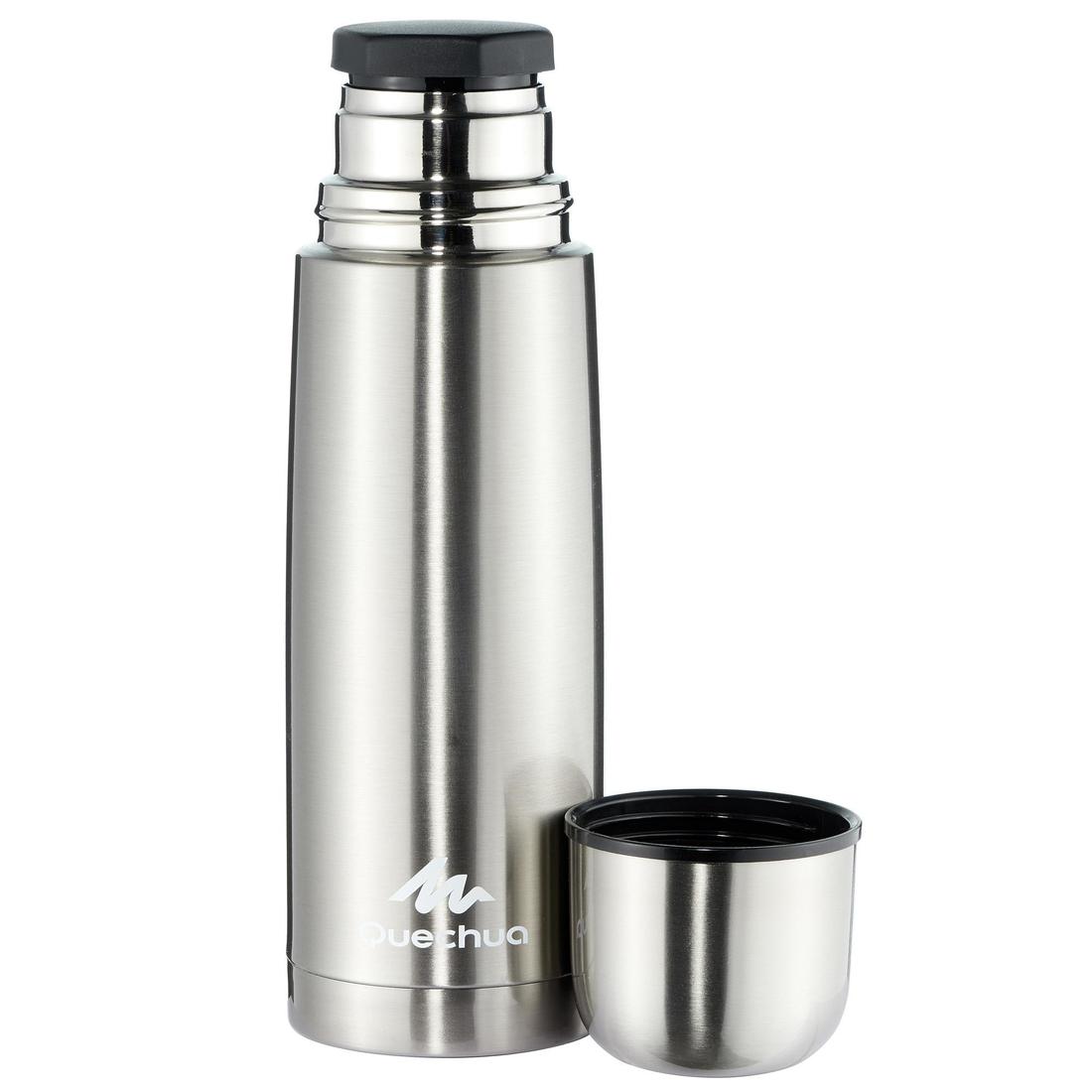 Bouteille isotherme inox 0,7L avec gobelet pour la randonnée - bleu