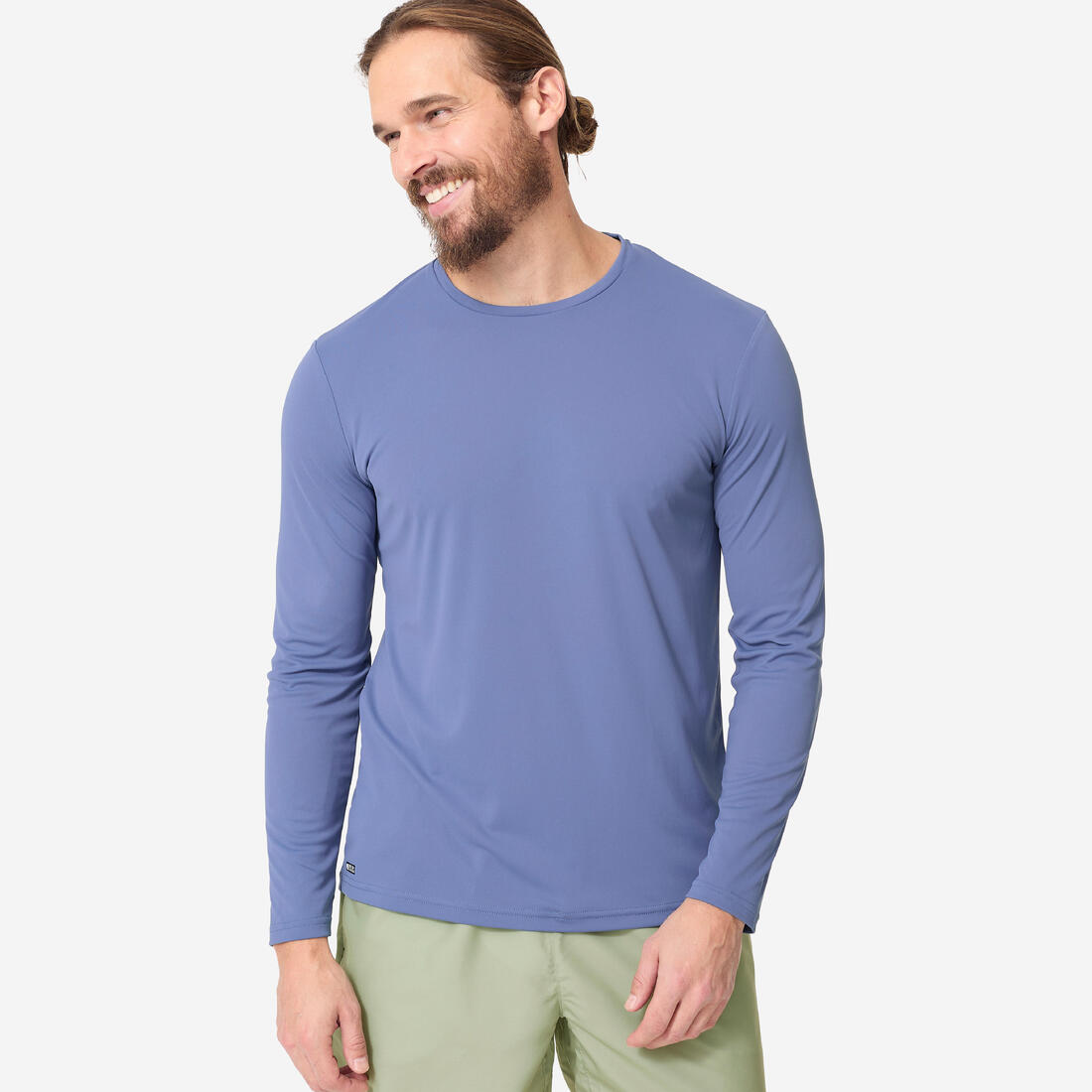 Water tee shirt top anti uv surf manches longues homme blue