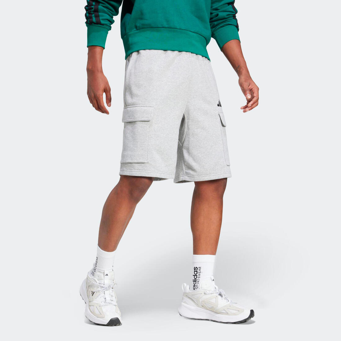 Short en coton homme – gris clair