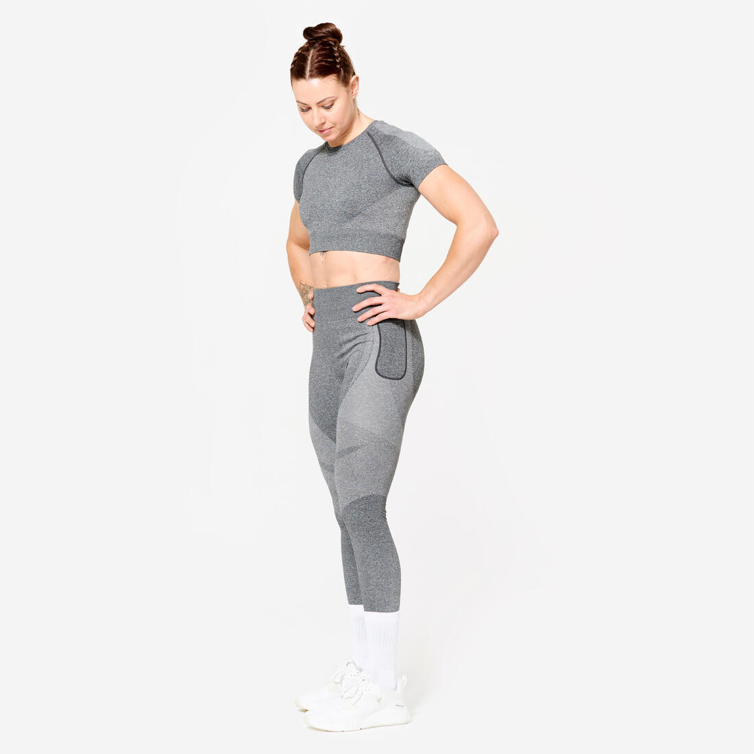 Legging poche téléphone taille haute Fitness Seamless