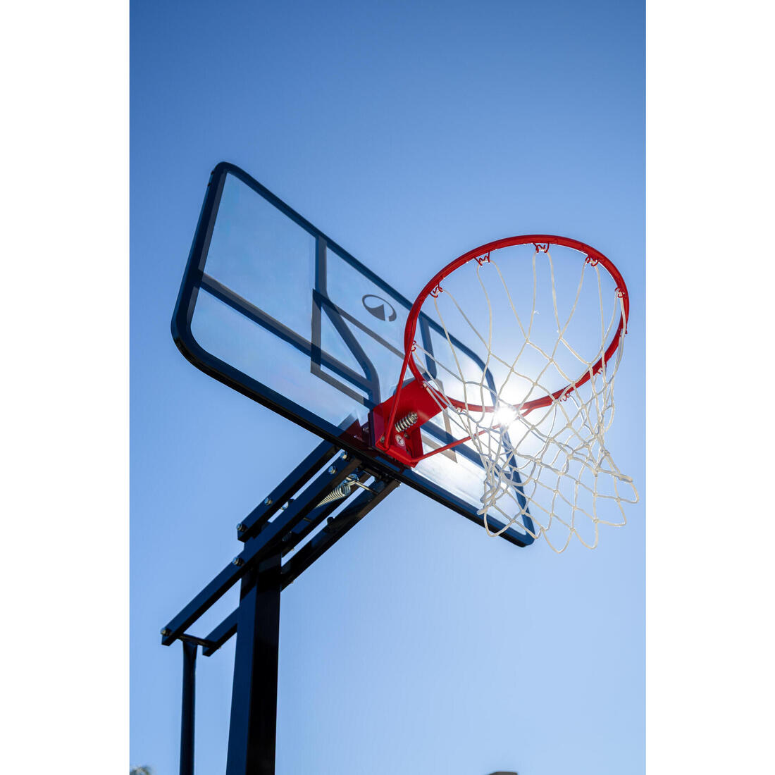 Panier de basket sur pied, planche plexi déportée, réglable à 3,05 m, B700 Pro