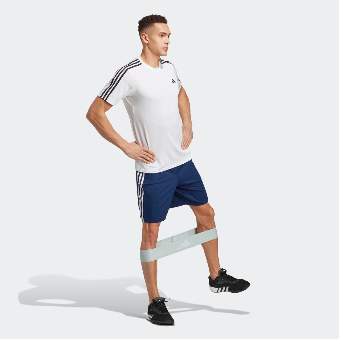 Short de fitness homme, bleu