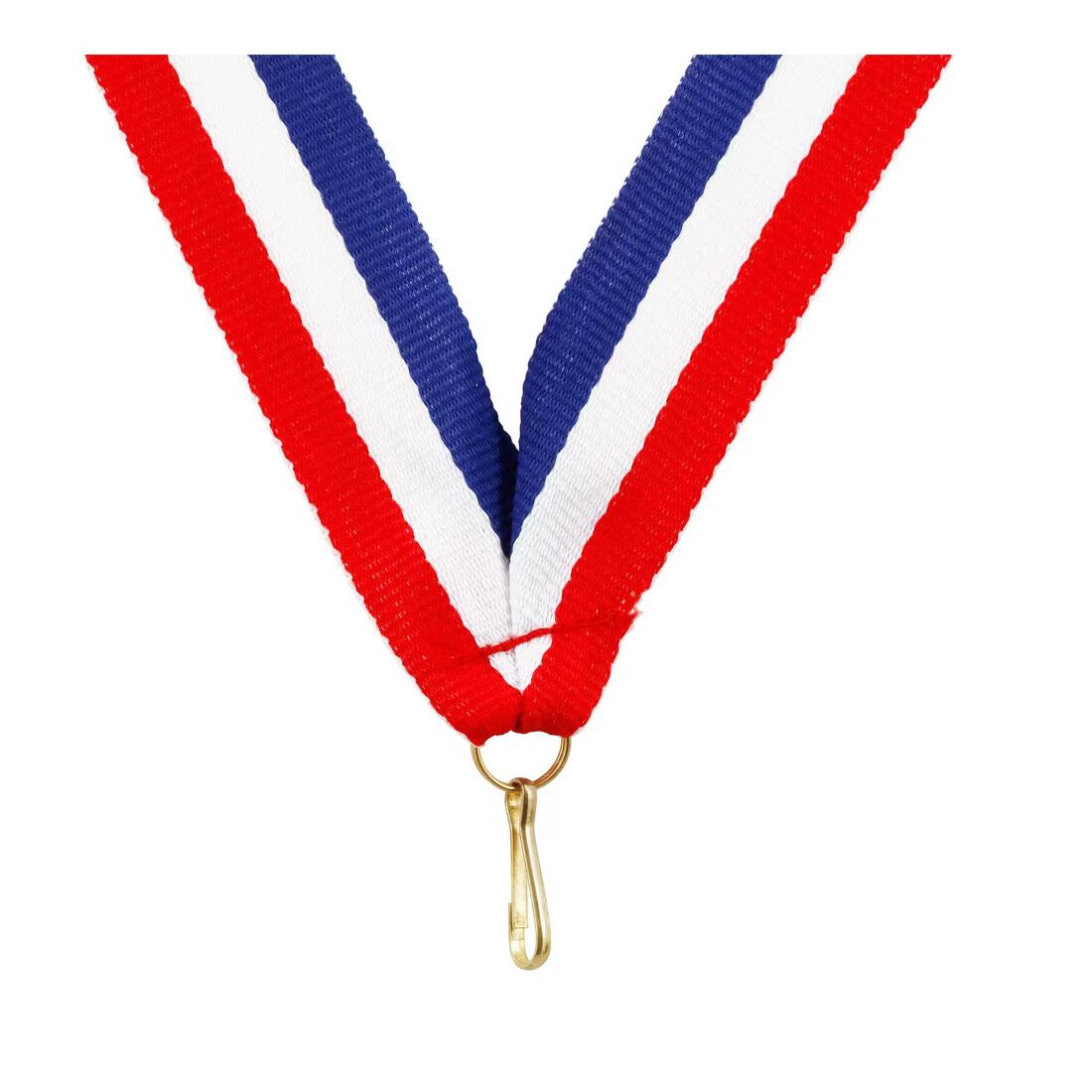 ruban médaille bleu blanc rouge médaille trophée des champions