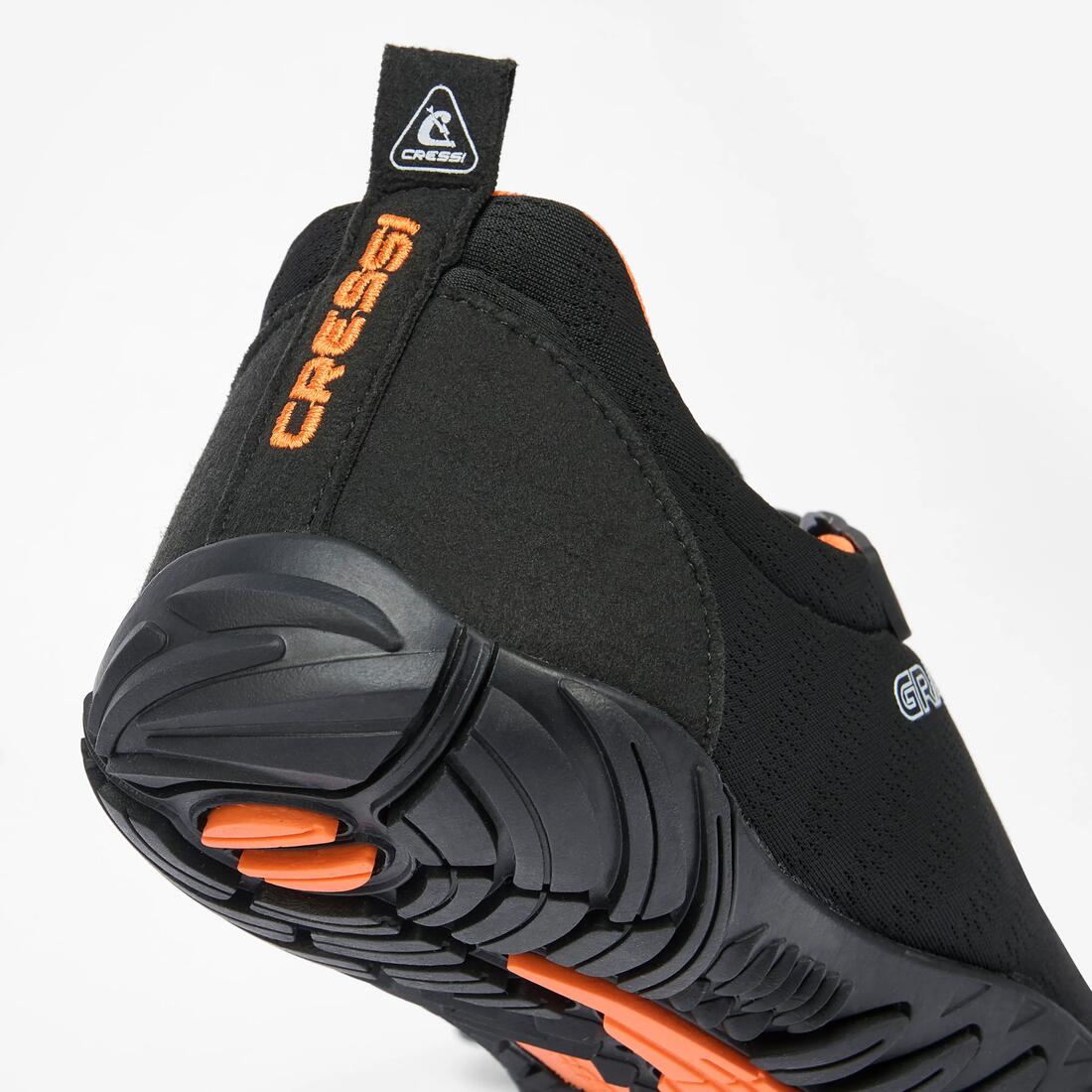 Chaussures aquatiques Aquashoes Cressi Grab, noir et orange