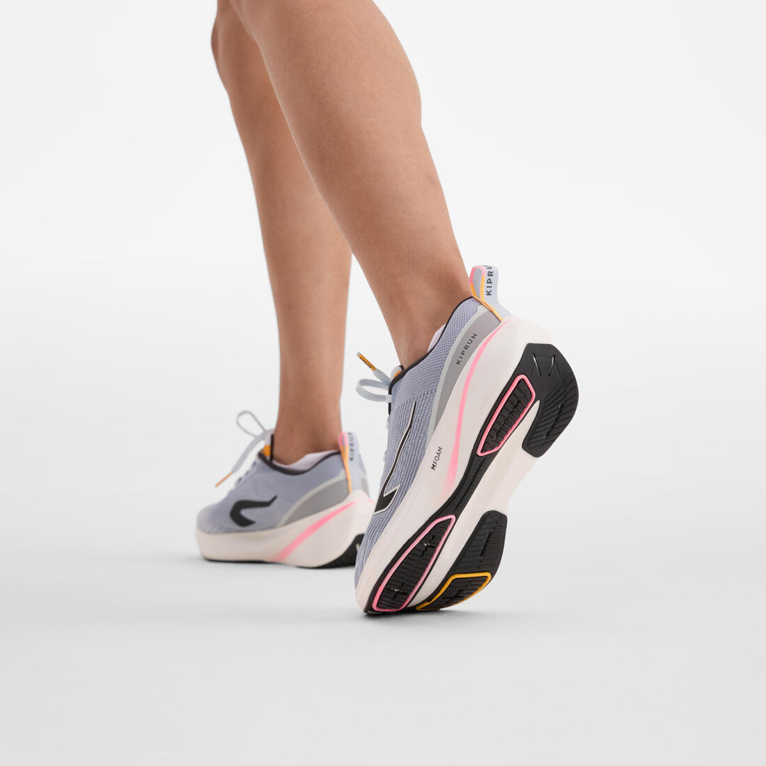 Chaussures de Running Femme, Kiprun Cushion 500 Blanche