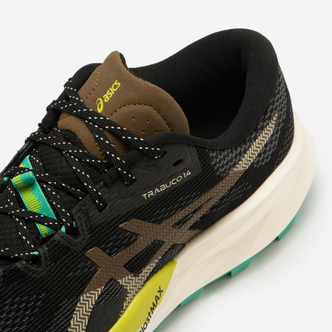 Chaussures de running trail homme, Asics trabuco 14, noir et