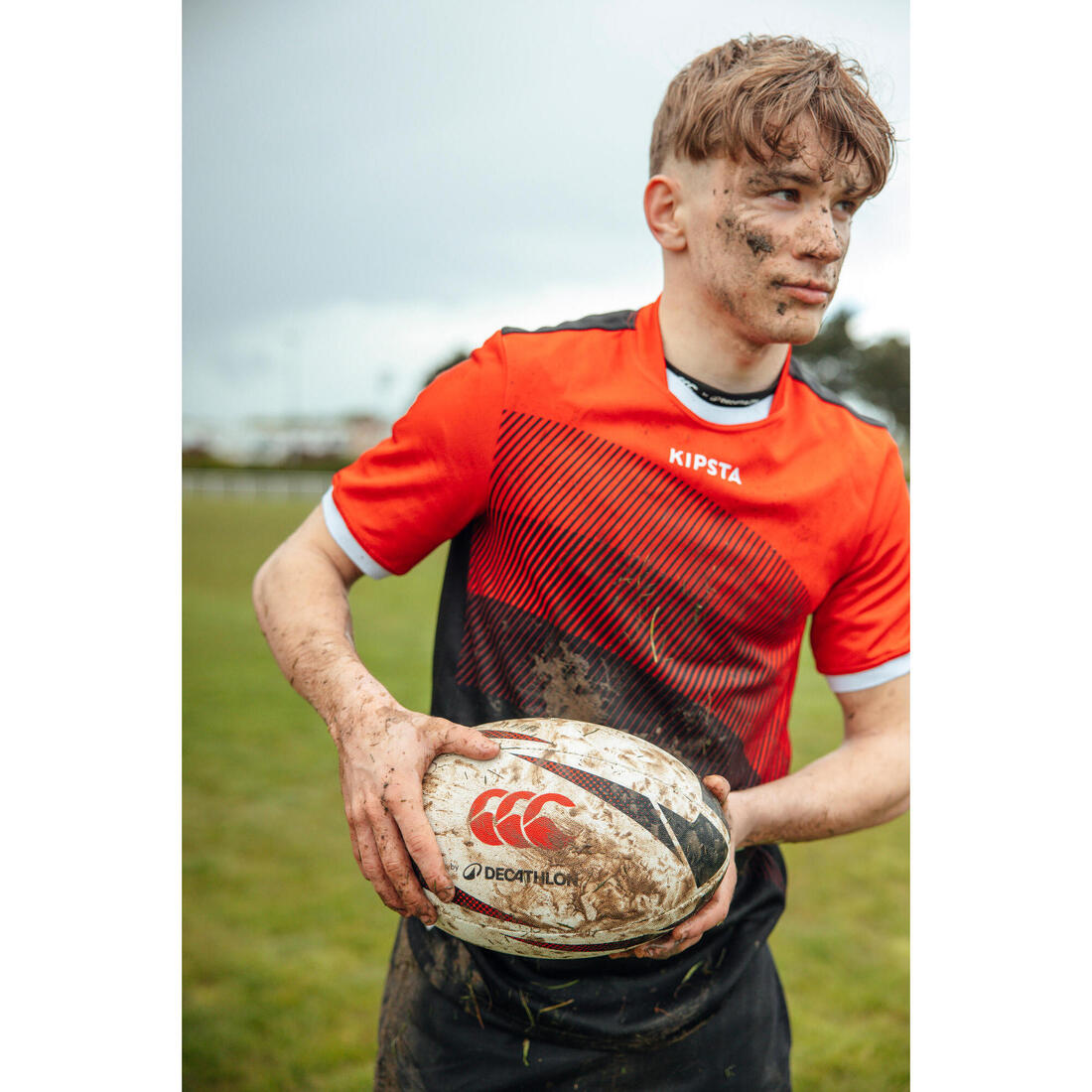 Ballon de rugby d'entrainement taille 5, Decathlon | Canterbury noir