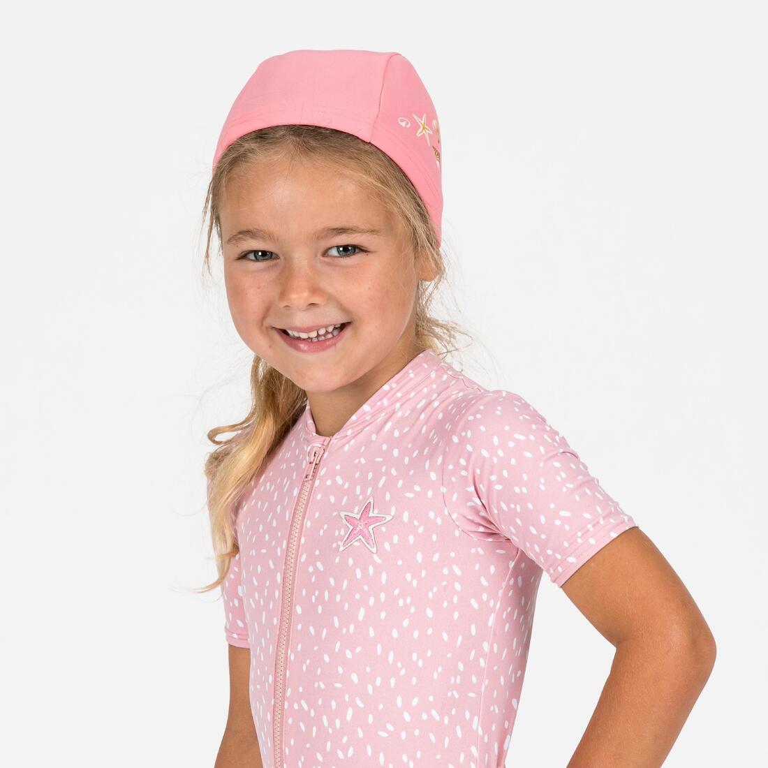 Bonnet De Bain Bébé Bleu Imprimé Tigre En Maille