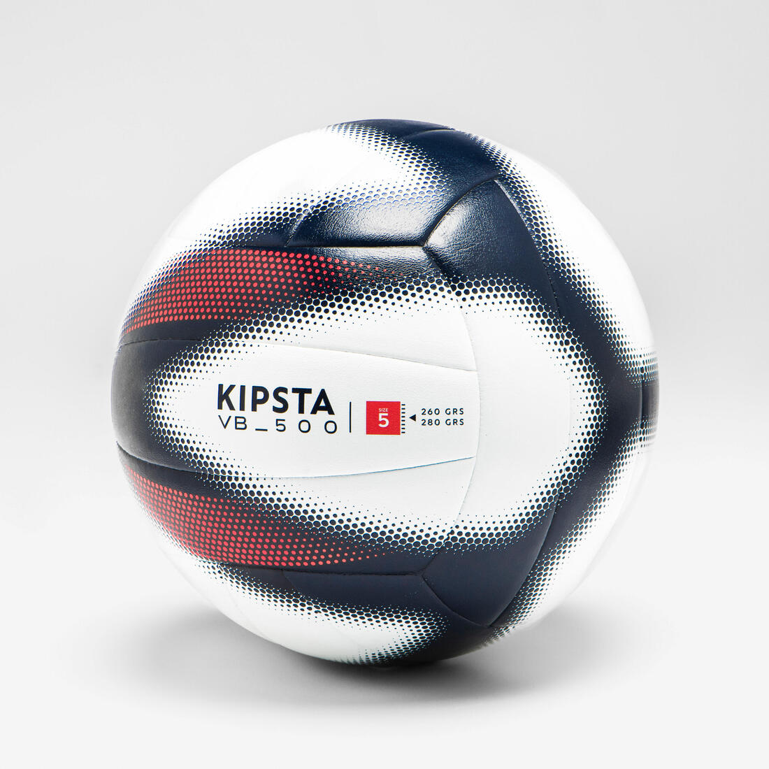 Ballon de volley-ball V500 gris, bleu et