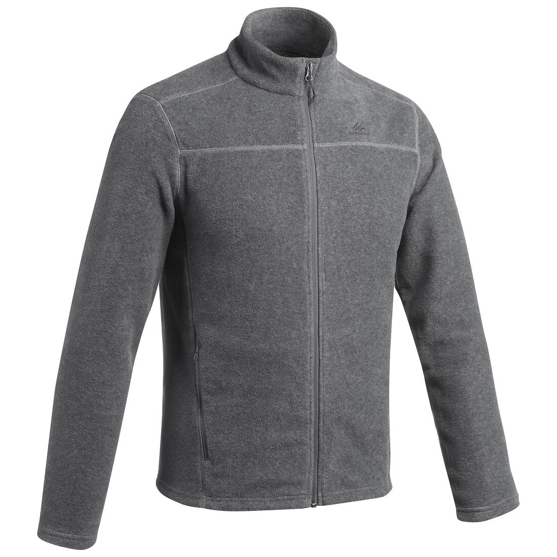 Polaire de randonnée montagne homme, MH100full zip – gris