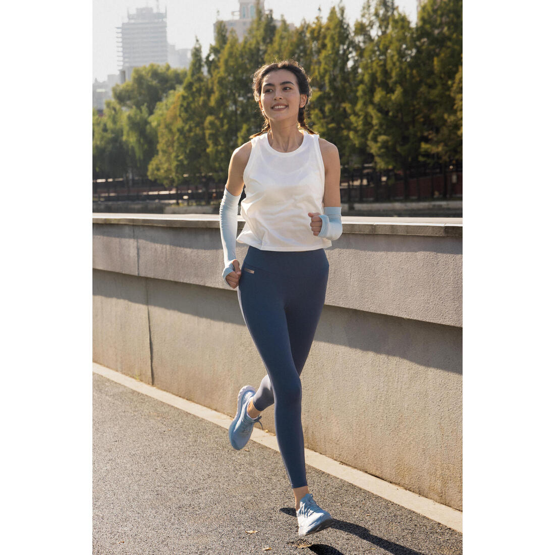 Débardeur court de running respirant femme - kiprun run 500 dry