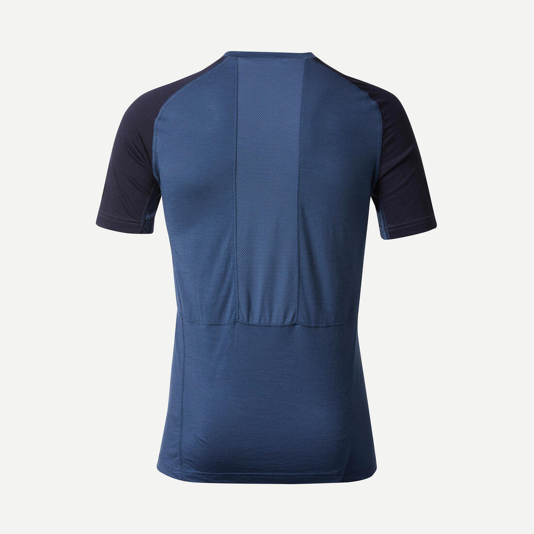 T-shirt de trek manches courtes en laine mérinos  - homme - mt500