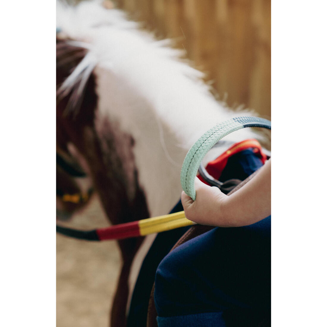 Rênes Izi éducatives shetland et poney - noir