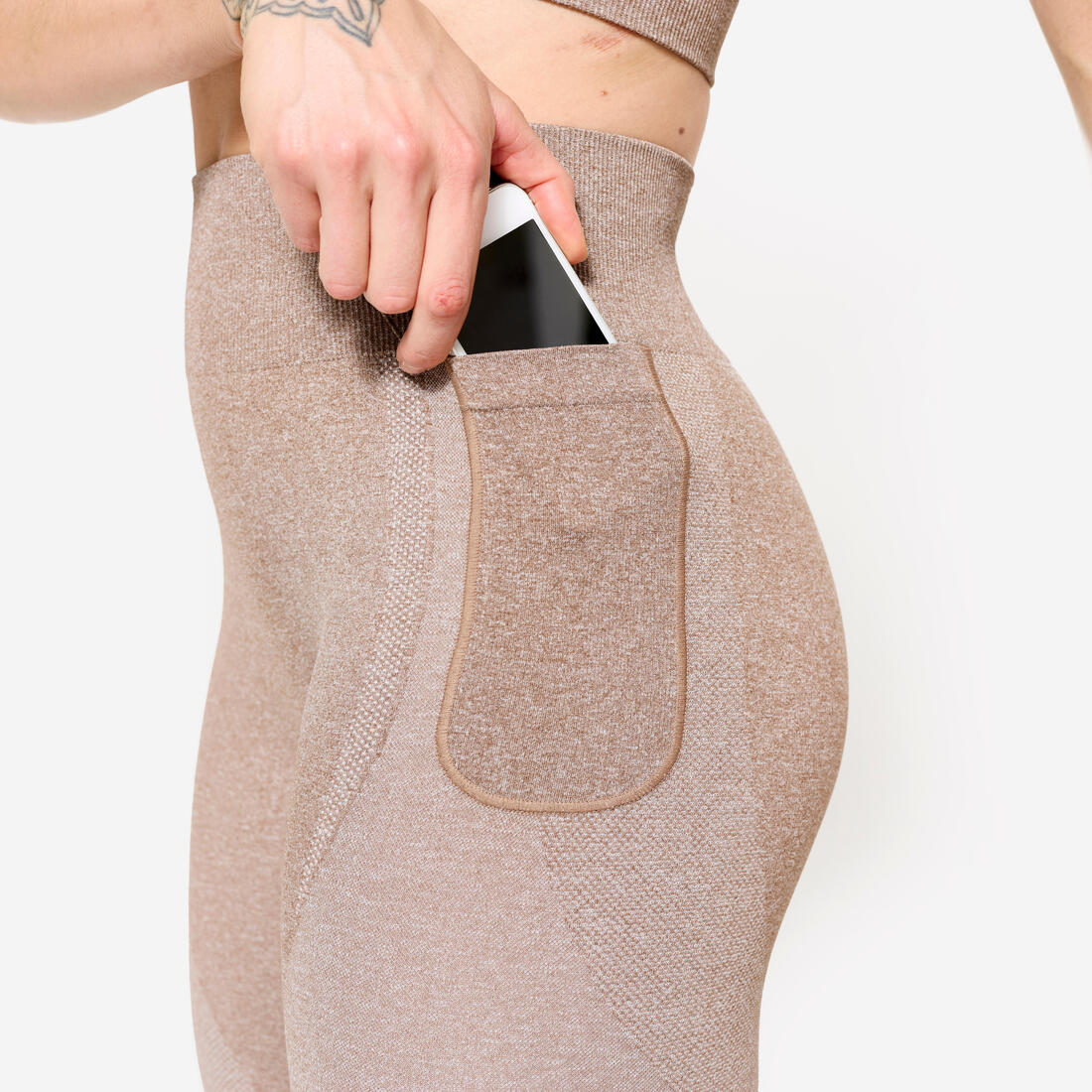 Legging poche téléphone taille haute Fitness Seamless