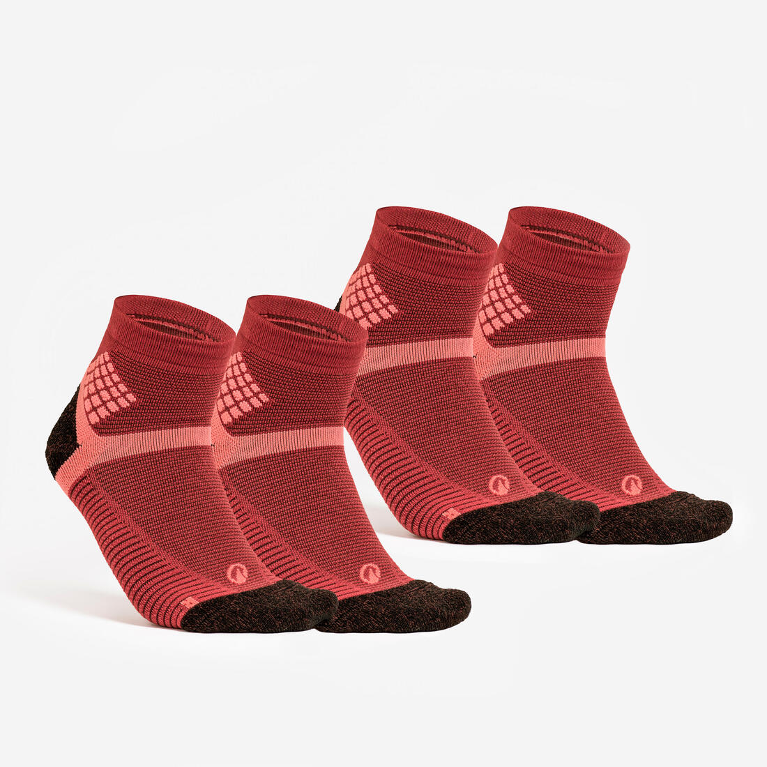 Chaussettes de randonnée mid (2 paires) adulte, Hike 500