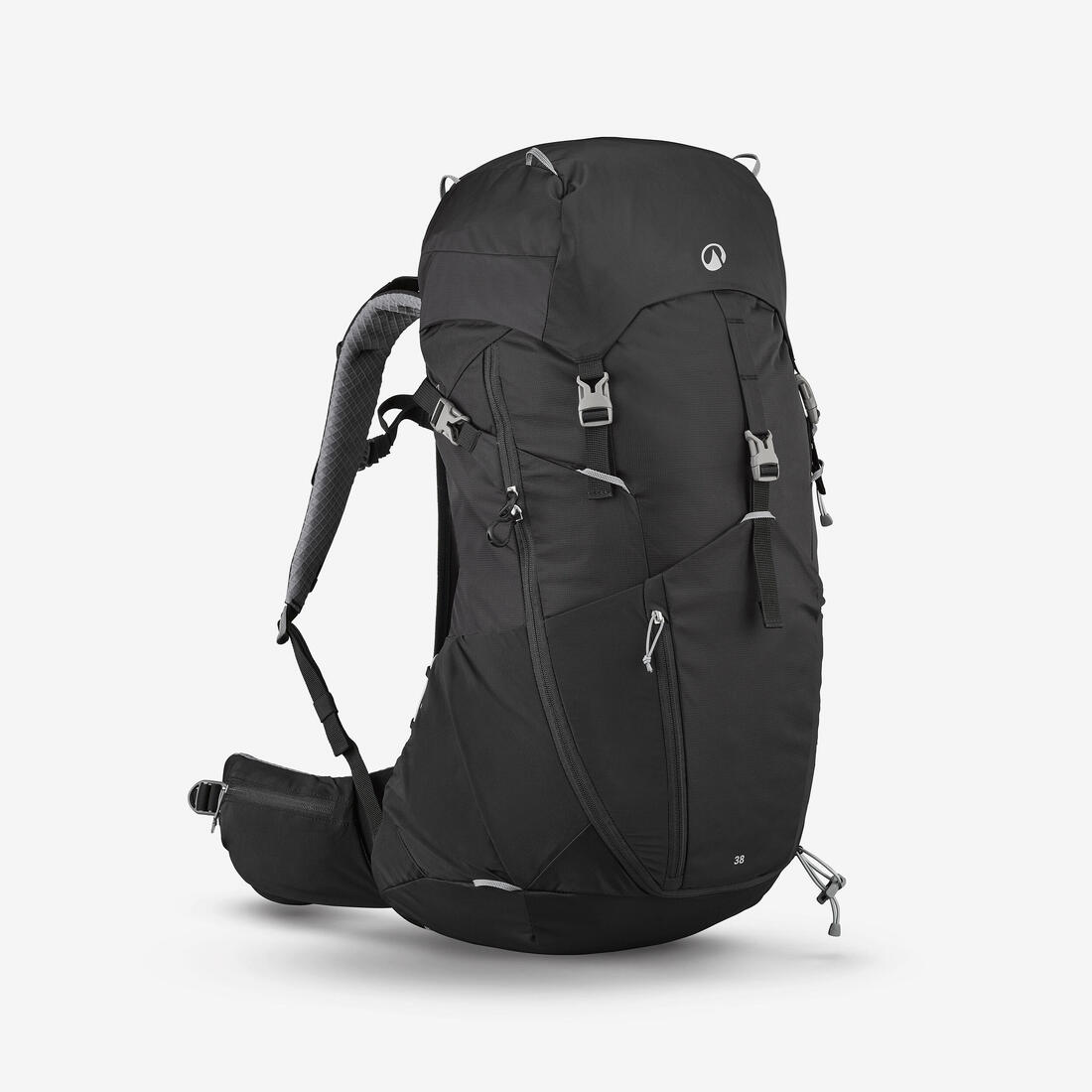 Sac à dos de randonnée 38L, MH500 – noir fumé