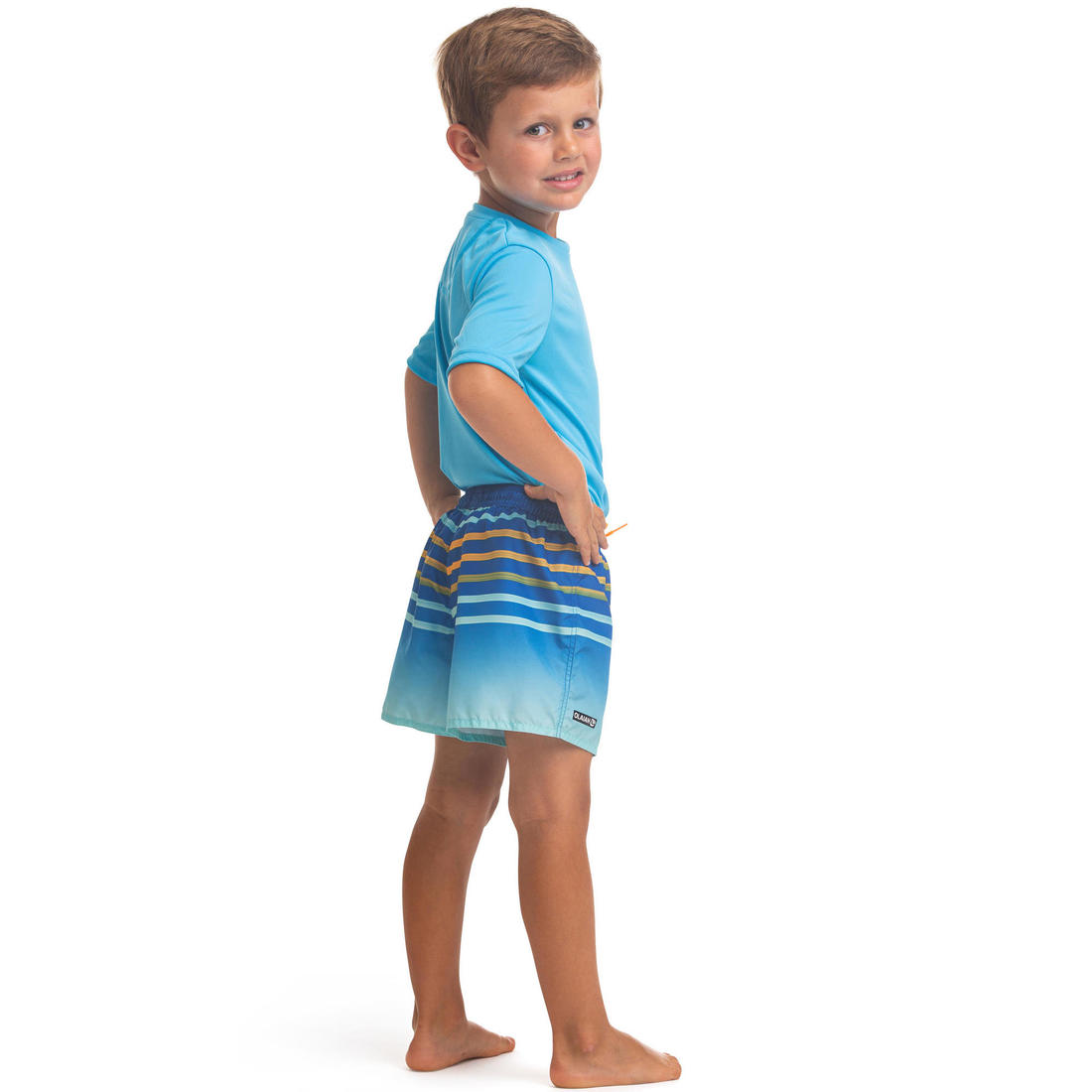 short de bain 100 Kid Rayé