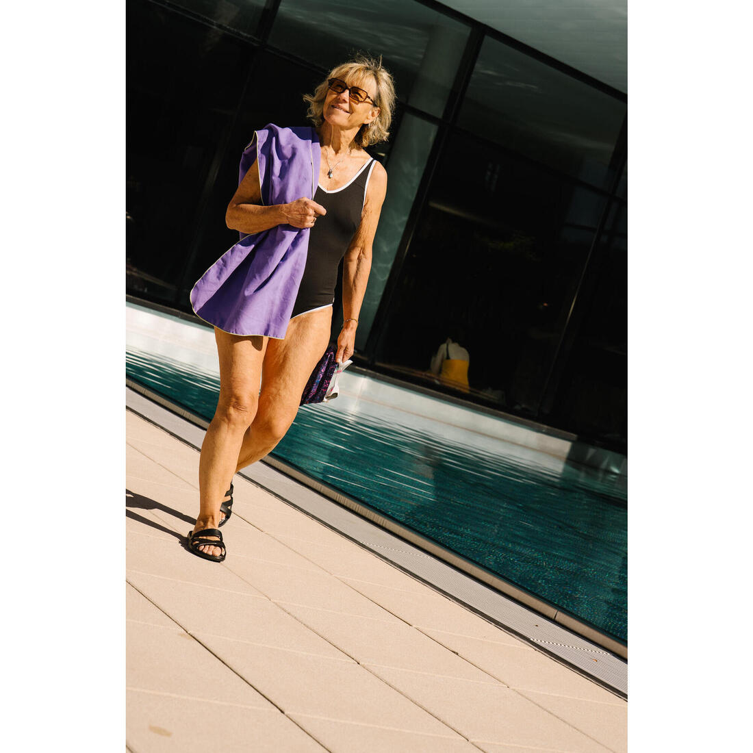 Claquettes piscine Femme - Slap 500