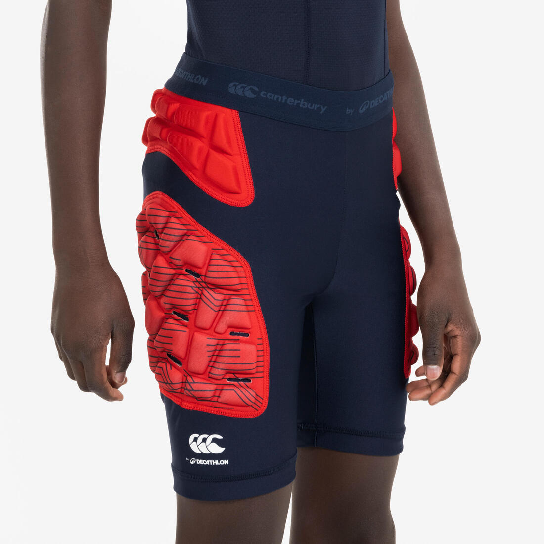 Sous-short de protection de rugby Enfant - R500 Decathlon | Canterbury bleu