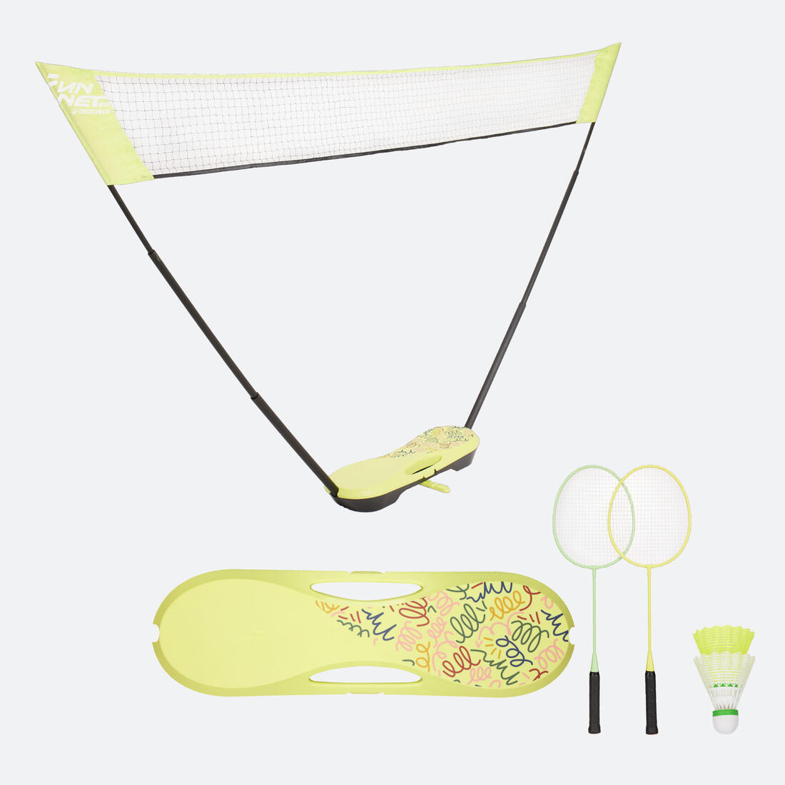 Kit Filet de Badminton Fun 3 Mètres - Bleu Roi