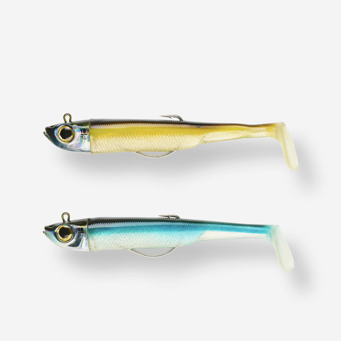Kit leurres souples shad texan anchois ancho 120 12gr ayu en mer