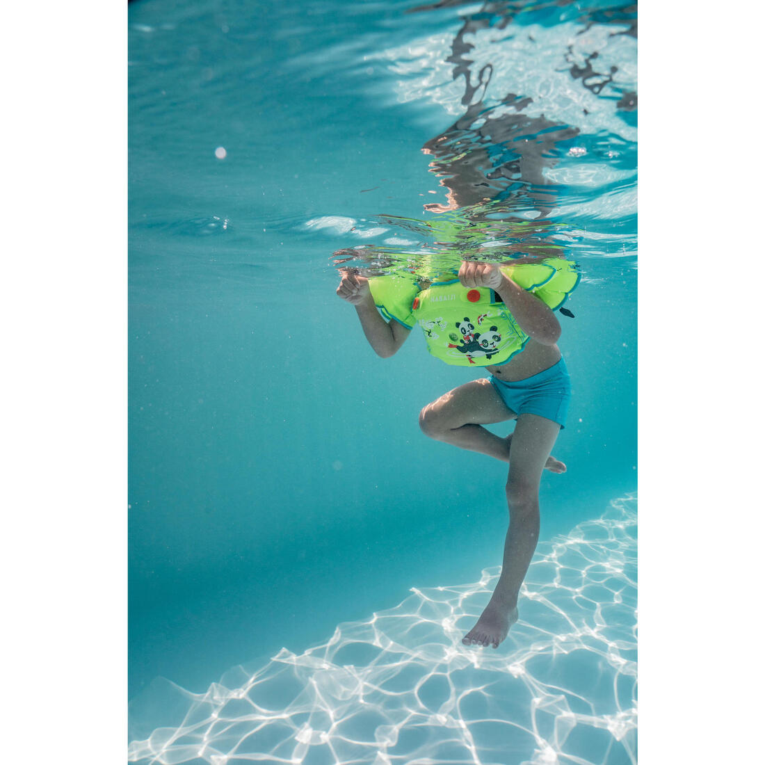BOXER DE BAIN BEBE / ENFANT BLEU IMPRIME FISH