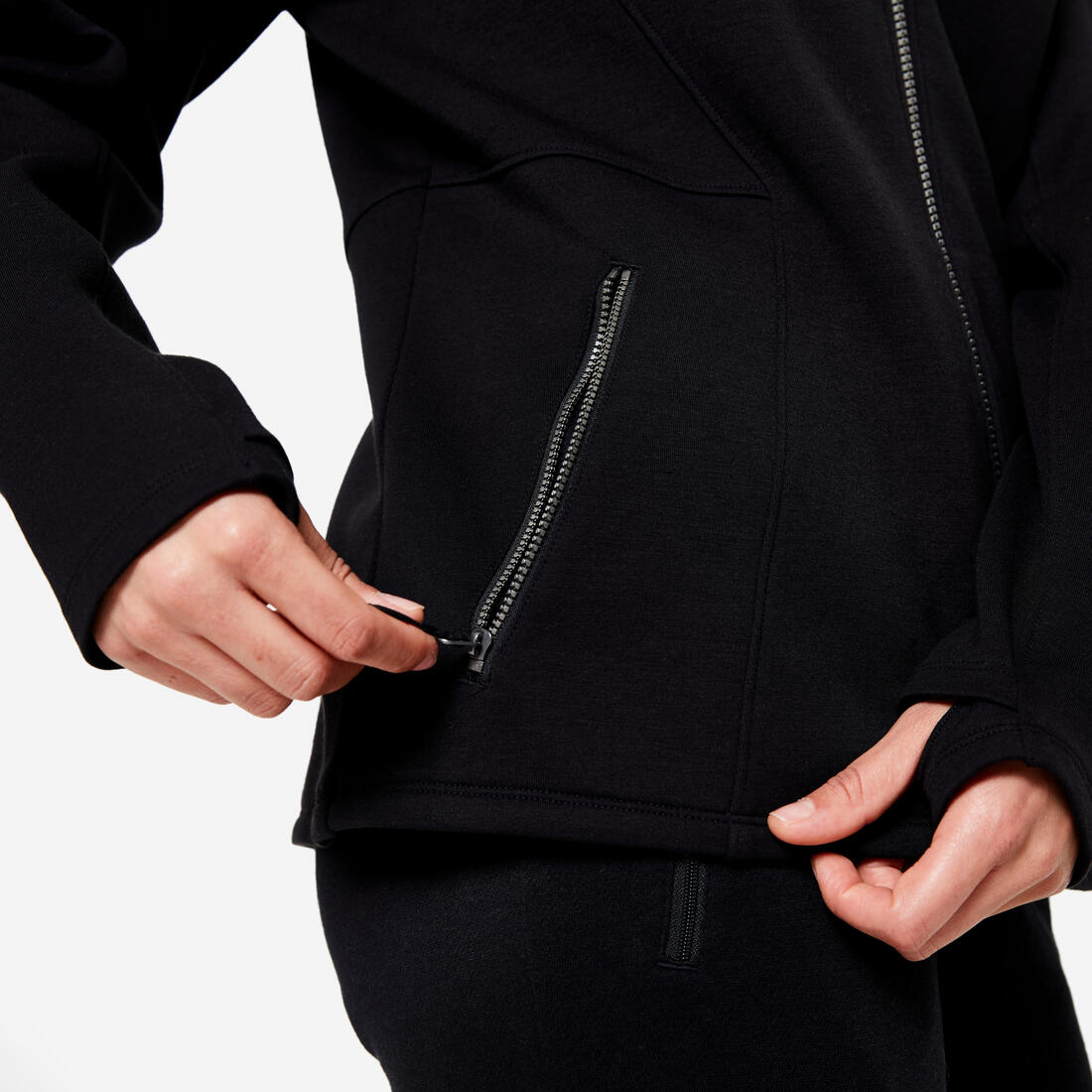Sweat à capuche zippé femme