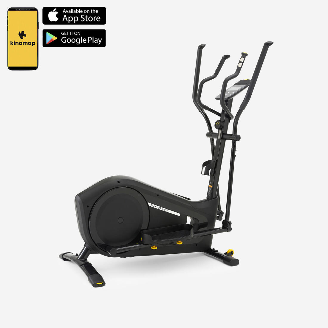 Vélo elliptique el540 noir auto-alimenté et connecté kinomap