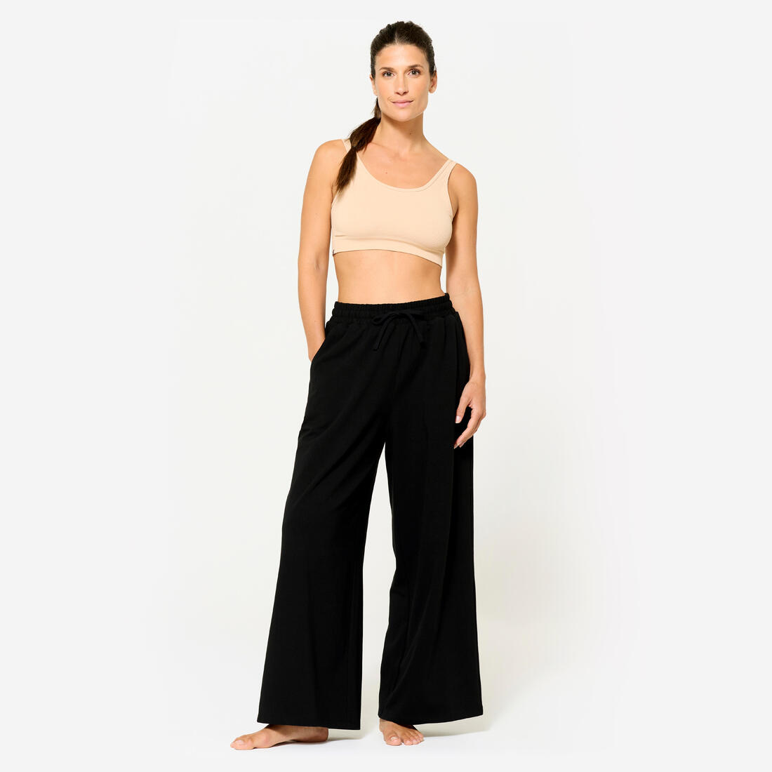 Brassière effet seconde peau maintien léger Femme, Beige